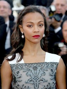Actress Zoe Saldana attends the premiere of "Blood Ties" during the the 66th Cannes International Film Festival at Palais des Festivals in Cannes, France, on 20 May 2013. Photo: Hubert Boesl | usage worldwide   (Photo by Hubert Boesl/picture alliance via Getty Images)