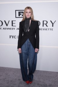 Sarah Pidgeon at FX's Love Story: John F. Kennedy Jr. & Carolyn Bessette Awards Event Red Carpet held at Metrograph on April 29, 2026 in New York, New York. (Photo by Adela Loconte/Variety via Getty Images)