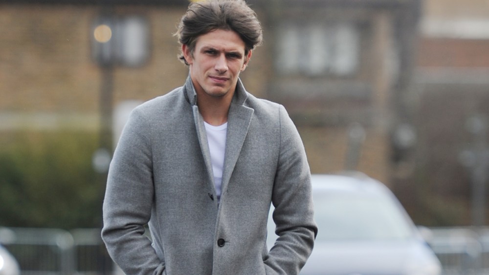 Jake Hall is seen filming for TOWIE on March 02, 2016 in Essex, England.