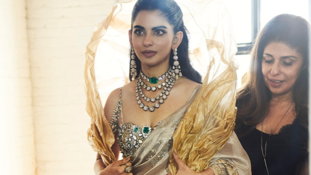 A look at Isha Ambani getting ready for the Met Gala 2026.