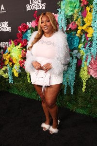 Lizzo at the "I Love Boosters" Los Angeles Premiere held at DGA Theater on May 13, 2026 in Los Angeles, California.