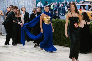 Hailey Bieber at The 2026 Met Gala Celebrating "Costume Art" held at The Metropolitan Museum of Art on May 04, 2026 in New York, New York.