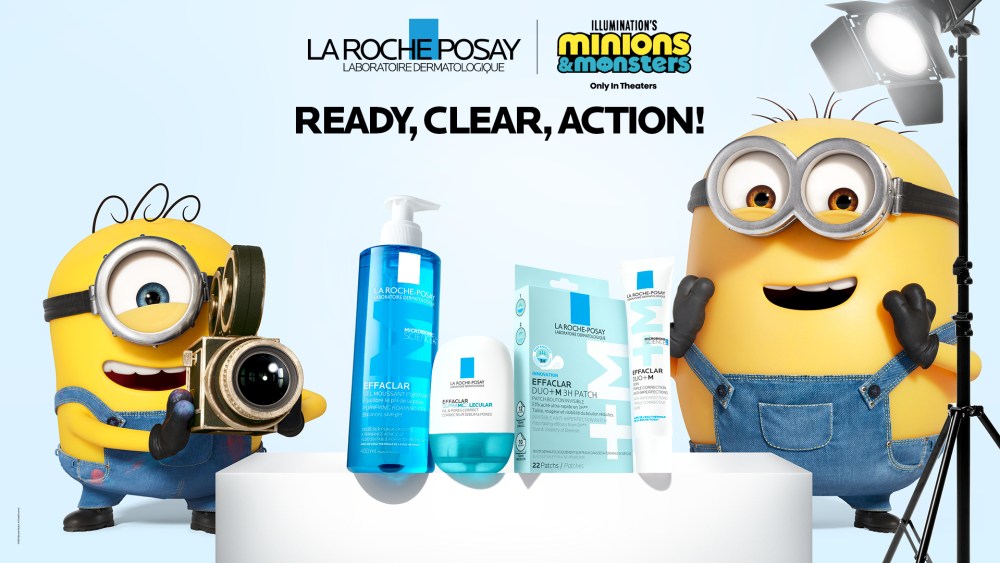 The “Ready, Clear, Action!” campaign by La Roche-Posay and Illumination's Minions & Monsters.
