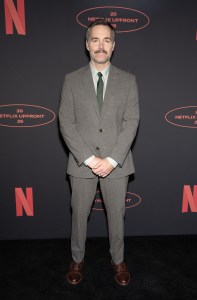 Will Forte at the Netflix 2026 Upfront Red Carpet held at Sunset Pier 94 Studios on May 13, 2026 in New York, New York.