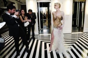 Sabine Getty at The Mark Hotel before the 2026 Met Gala: "Costume Art" on May 4, 2026 in New York, New York.