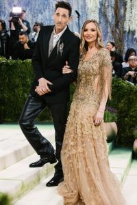 Adrien Brody and Georgina Chapman at The 2026 Met Gala Celebrating "Costume Art" held at The Metropolitan Museum of Art on May 04, 2026 in New York, New York.