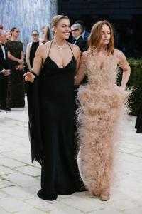 Greta Gerwig and Stella McCartney at The 2026 Met Gala Celebrating "Costume Art" held at The Metropolitan Museum of Art on May 04, 2026 in New York, New York.