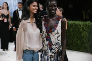Awar Odhiang and Emily V. Gordon at The 2026 Met Gala Celebrating "Costume Art" held at The Metropolitan Museum of Art on May 04, 2026 in New York, New York.