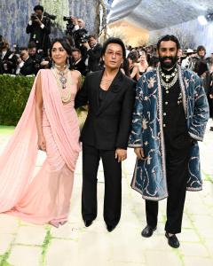 Princess Gauravi Kumari of Jaipur, Prabal Gurung and Maharaja Sawai Padmanabh Singh at The 2026 Met Gala Celebrating "Costume Art" held at The Metropolitan Museum of Art on May 04, 2026 in New York, New York.