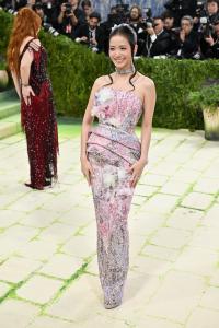Jisoo at The 2026 Met Gala Celebrating "Costume Art" held at The Metropolitan Museum of Art on May 04, 2026 in New York, New York.