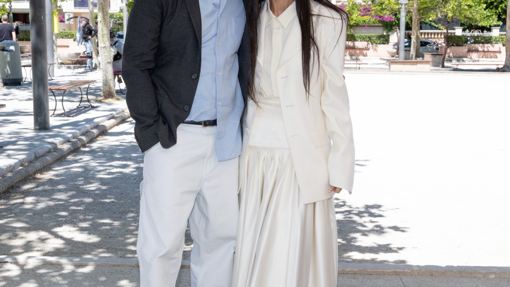Alexandre Mattiussi and Demi Moore at Ami Paris Luncheon Photo Call during the 79th Cannes Film Festival held at Fred l'Ecailler on May 17, 2026 in Cannes, France.