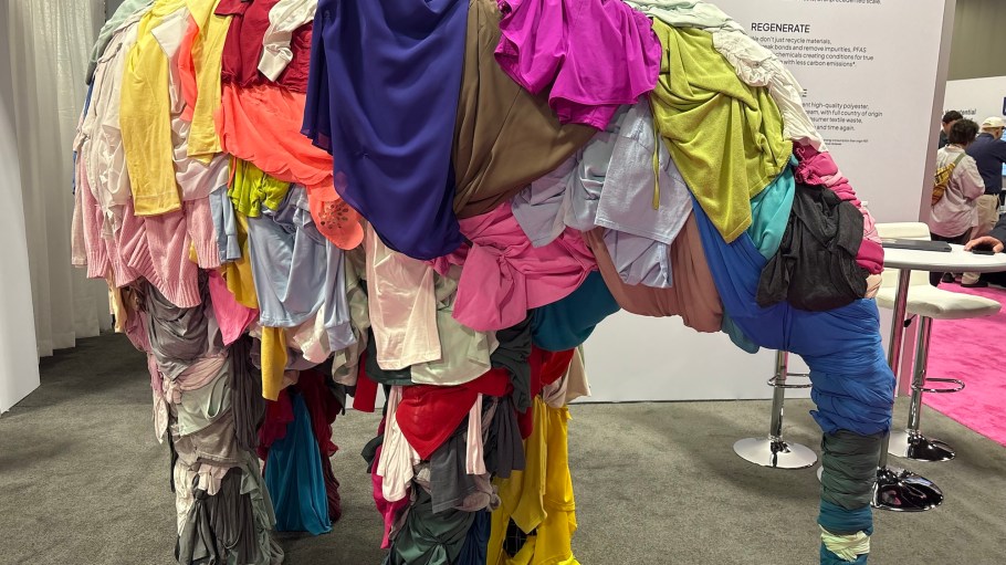 Reju elephant display at the Textiles Recycling Expo
