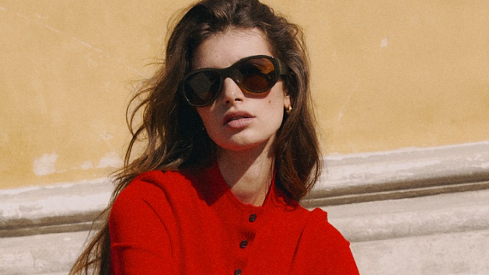 a model wearing jimmy fairly sunglasses