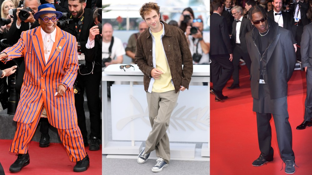 Spike Lee, Robert Pattinson and Travis Scott have all worn sneakers at the Cannes Film Festival.