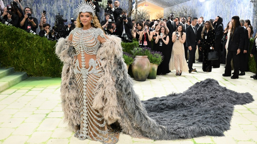 Beyonce wears Olivier Rousteing to the 2026 Met Gala.