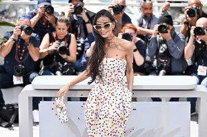 Demi Moore at the photocall for the jury at the 79th Festival de Cannes held at Palais des Festivals on May 12, 2026 in Cannes, France.