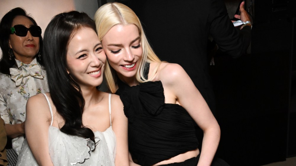 Jisoo and Anya Taylor-Joy at the Dior 2027 Cruise Collection Show held at LACMA on May 13, 2026 in Los Angeles, California.