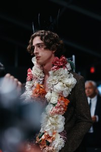 Backstage at the Dior Cruise 2027 ready-to-wear show.