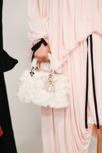 Backstage at the Dior Cruise 2027 ready-to-wear show.
