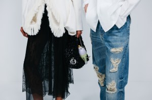 Backstage at the Dior Cruise 2027 ready-to-wear show.