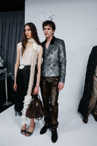 Backstage at the Dior Cruise 2027 ready-to-wear show.