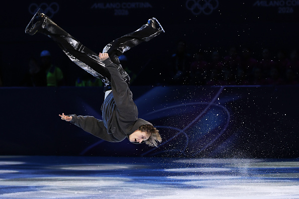 MILAN, ITALY - February 21: Ilia Malinin of the United States performs during the Figure Skating Exhibition Gala on day fifteen of the Milano Cortina 2026 Winter Olympic games at Milano Ice Skating Arena on February 21, 2026 in Milan, Italy. (Photo by Tang Xinyu/VCG via Getty Images)