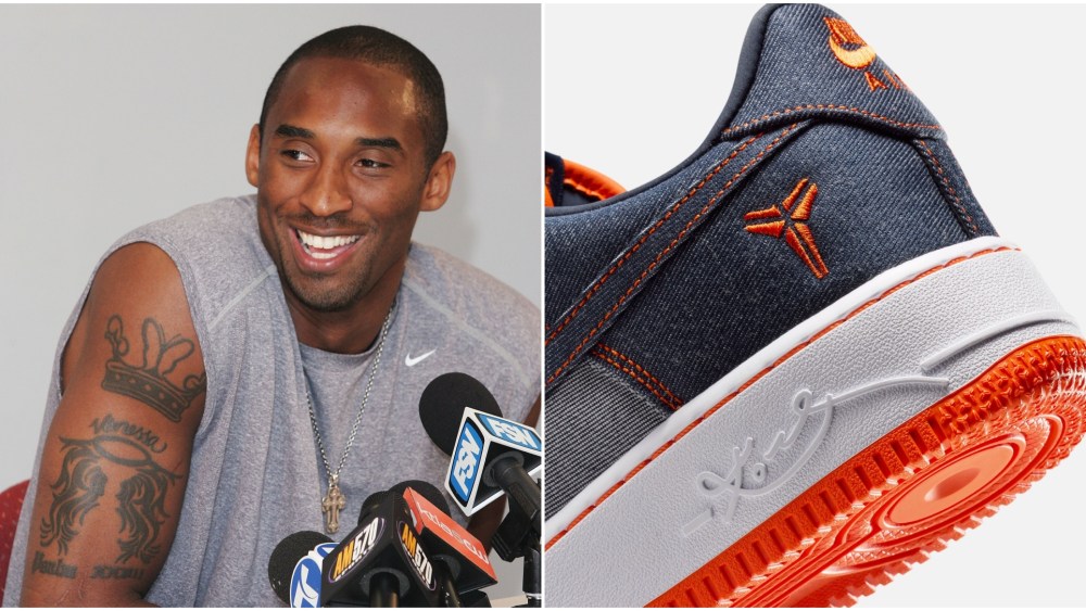 Kobe Bryant, Nike Air Force 1 sneakers