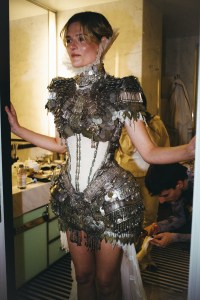 Louis Jacobson getting ready for the Met Gala 2026 in Dilara Findikoglu.