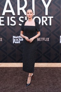Selena Gomez at the "Marty, Life is Short" Los Angeles premiere held at The Egyptian Theatre on May 06, 2026 in Los Angeles, California.