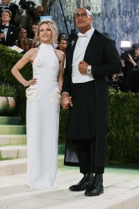 Lauren Hashian and Dwayne Johnson at The 2026 Met Gala Celebrating "Costume Art" held at The Metropolitan Museum of Art on May 04, 2026 in New York, New York.