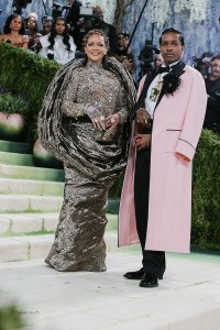 Rihanna and A$AP Rocky at The 2026 Met Gala Celebrating "Costume Art" held at The Metropolitan Museum of Art on May 04, 2026 in New York, New York.