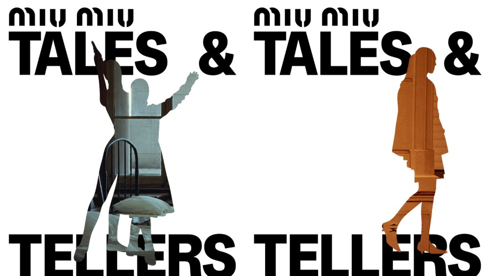 Posters for Miu Miu "tales & Tellers" in Shanghai.