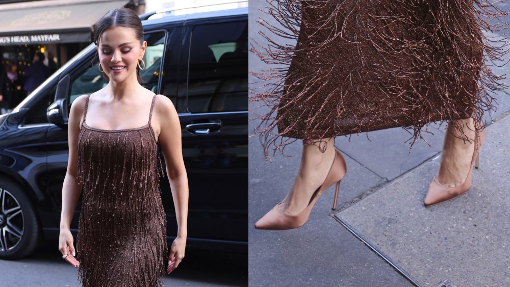 Selena Gomez during an outing to Gymkhana restaurant in Mayfair on Friday in London.