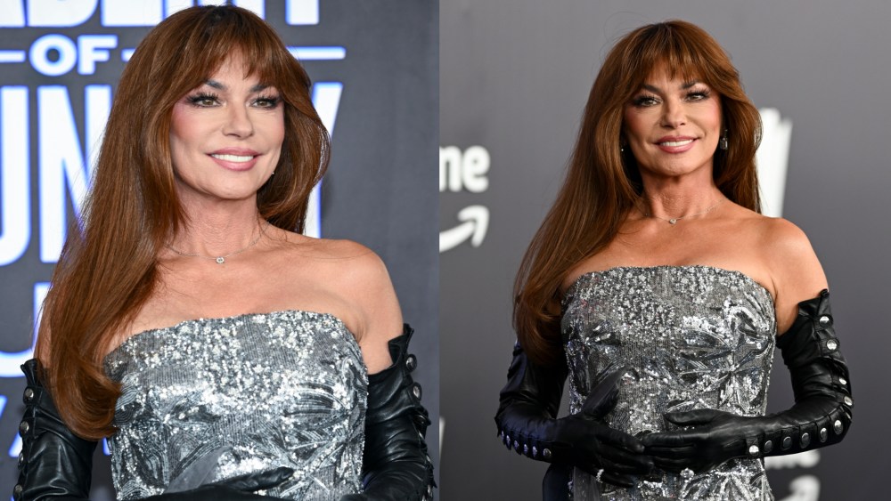 Shania Twain wears at The 61st Academy of Country Music Awards on May 17 in Las Vegas, Nev.